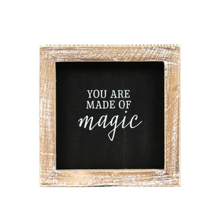 Reversible Wood Frame Sign (Sleigh/Magic) Adams Christmas Adams & Co.   