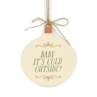 Wood Hanging Plaque Ornament (Baby) Adams Christmas Adams & Co.