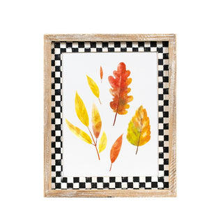Reversible Wood Frame Sign (Hat/Leaf) Adams Halloween Adams & Co.