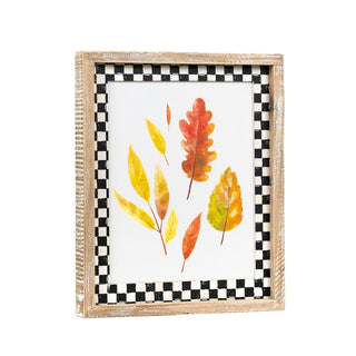 Reversible Wood Frame Sign (Hat/Leaf) Adams Halloween Adams & Co.