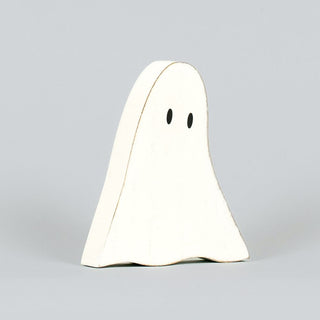Chunky White Wood Ghost Adams Halloween Adams & Co.