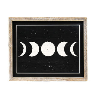 Reversible Wood Frame Sign (Moon/Plant) Adams Halloween Adams & Co.   