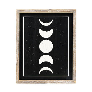 Reversible Wood Frame Sign (Moon/Plant) Adams Halloween Adams & Co.   