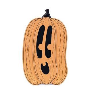 Chunky Wood Shape (Jackolantern) Orange Adams Halloween Adams & Co.