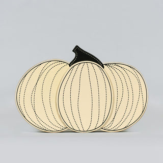 Chunky Wood Shape (Jackolantern) Tan Adams Halloween Adams & Co.