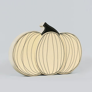 Chunky Wood Shape (Jackolantern) Tan Adams Halloween Adams & Co.