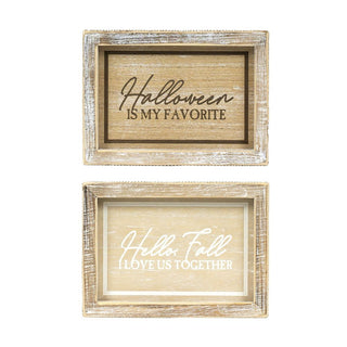 Reversible Wood Frame Sign (Favorite/Love) Adams Halloween Adams & Co.   