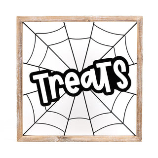 Wood Frame Sign (Treats) Adams Halloween Adams & Co.
