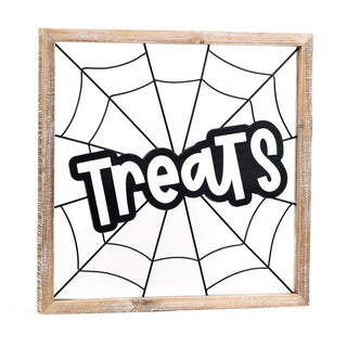 Wood Frame Sign (Treats) Adams Halloween Adams & Co.