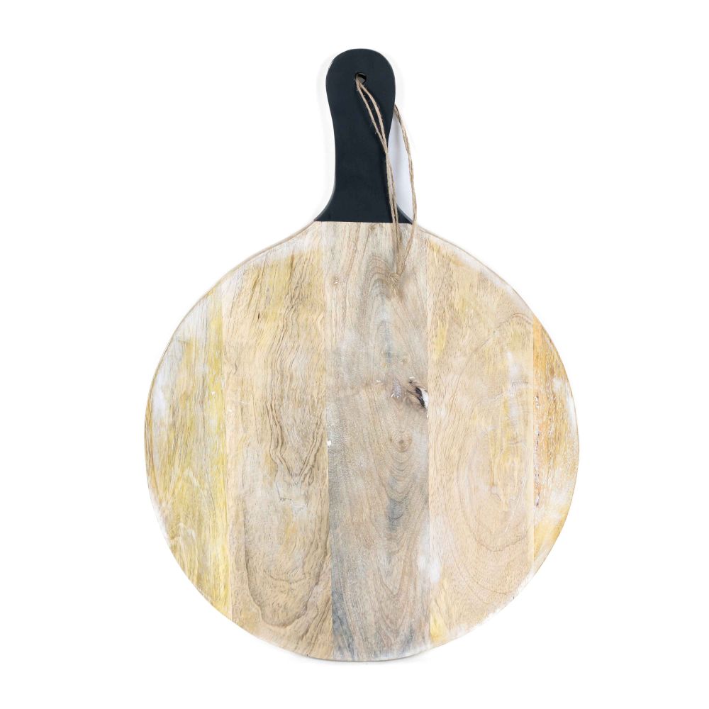 Mango Chopping Board W/ Handle - Round Adams Everyday Adams & Co.