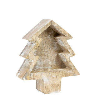 Mango Dough Bowl (Tree) Natural/White Adams Christmas Adams & Co.