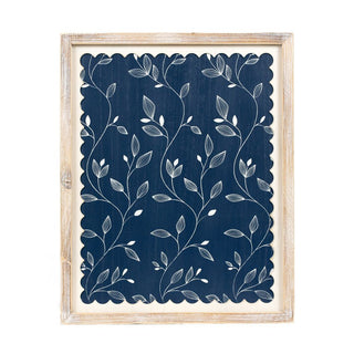 Reversible Wood Frame Sign (Leaves) Blue Adams Everyday Adams & Co.   