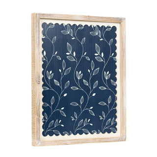 Reversible Wood Frame Sign (Leaves) Blue Adams Everyday Adams & Co.   