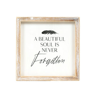 Wood Frame Sign (Forgotten) White/Black Adams Everyday Adams & Co.   