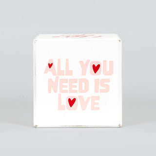 Wood Cube (Love) Adams Valentines Adams & Co.