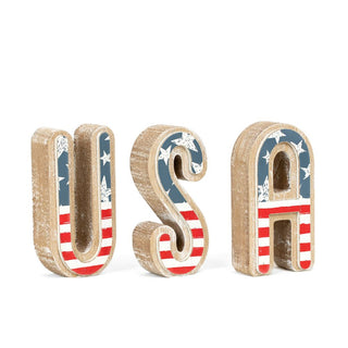 USA Chunky Letter Shape + Badams
