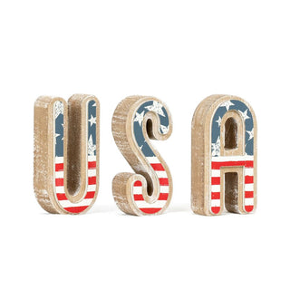 USA Chunky Letter Shape + Badams
