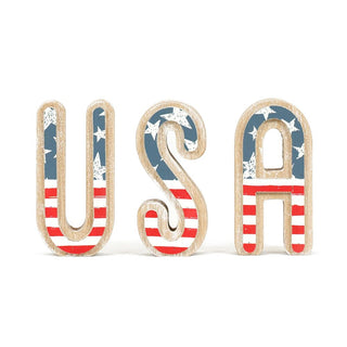 USA Chunky Letter Shape + Badams