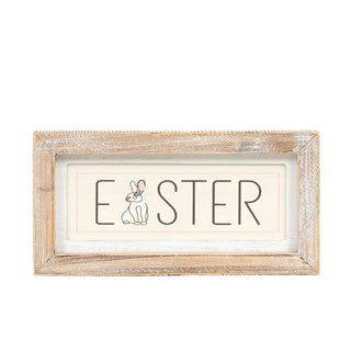Reversible Wood Frame Sign (Spring/Easter) + Badams