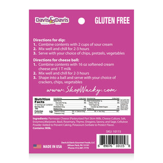 Parmesan Herb Dip Mix  Davis & Davis Gourmet Foods   