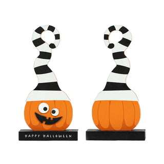 Wood Pumpkin On Stand Adams Fall Adams & Co.