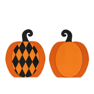 Wood Cutout (Pumpkin) Or/Bk V2 Adams Fall Adams & Co.