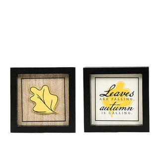 Rvs Wood Frame Sign (Leaf/Autumn) Adams Fall Adams & Co.