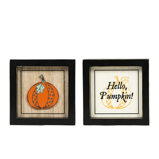 Rvs Wood Frame Sign (Pumpkin/Hello) Adams Fall Adams & Co.