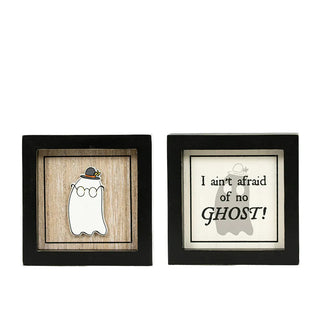 Rvs Wood Frame Sign (Ghost/Afraid) Adams Fall Adams & Co.