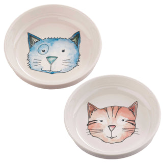Pet Bowl | Gift Set Watercolor Cat Speckle and Spot by Ore’ Originals