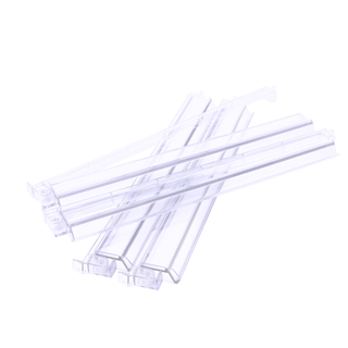 Mahjong rack and pusher set, 4 clear acrylic racks with pushers