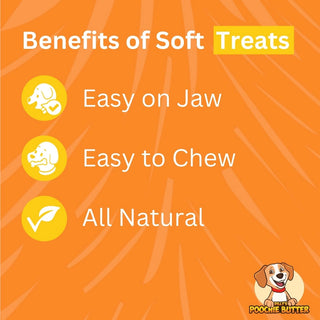 Peanut Butter & Blueberry Soft Chewy Dog Treats  Dilly's™ Poochie Butter   