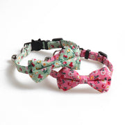 Mokka - Floral Bowtie Cat Collar Cheerhunting