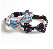 Mokka - Floral Bowtie Cat Collar Cheerhunting