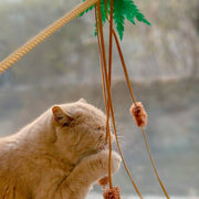 Moo - Coconut Tree Cat Teaser Wand Cheerhunting