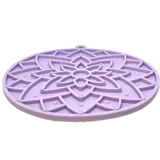 Lotus eMat Enrichment Lick Mat with Suction Cups, lavender color