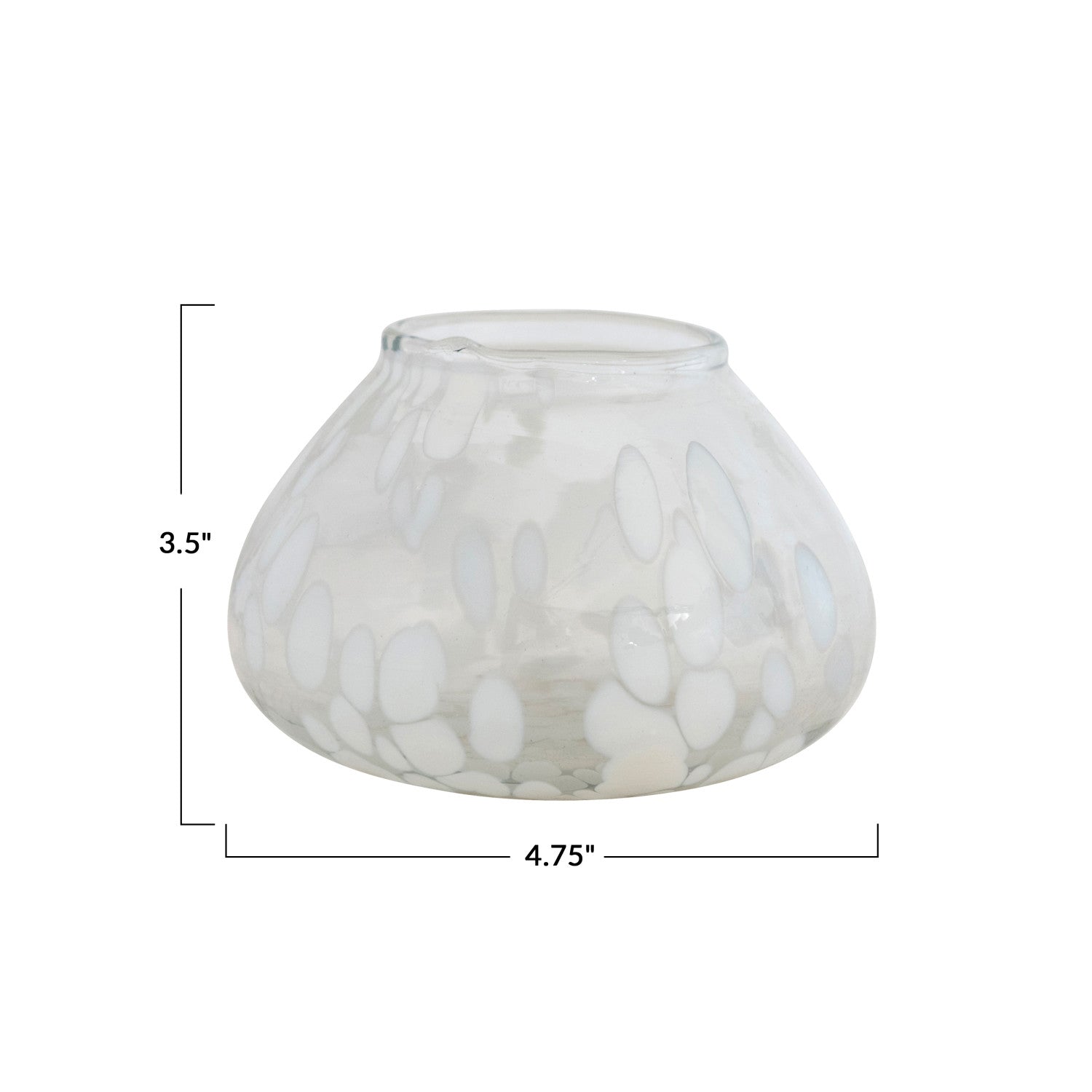 4-3/4" Round x 3-1/2"H Glass  Bloomingville   