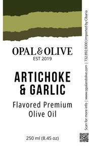 Flavored EVOO - Artichoke & Garlic Flavored Olive Oil Opal and Olive   