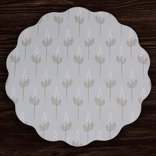 VIDA Chinoiserie Reversible Round Placemats Set of 4 (Light Teal & White) Beatriz Ball