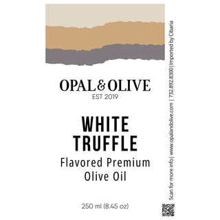 Flavored EVOO - White Truffle Flavored Olive Oil Opal and Olive