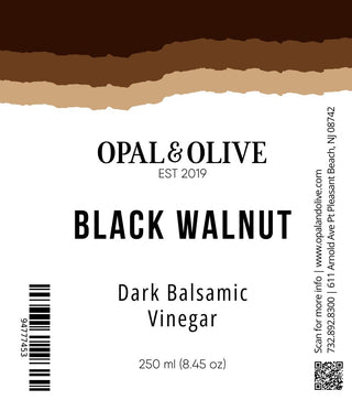 Dark Balsamic Vinegar - Black Walnut Dark Balsamic Opal and Olive