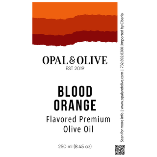 Flavored EVOO - Blood Orange Flavored Olive Oil Opal and Olive   
