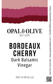 Dark Balsamic Vinegar - Bordeaux Cherry Dark Balsamic Opal and Olive   
