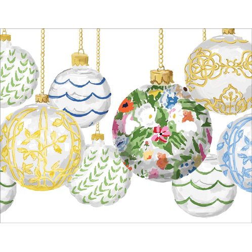 Savannah Ornaments - Cmas C Size 16 In  Caspari   