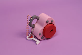 Spinning Lock Fidget Clicker Keychain (Turning Key + Satisfying Click) 3D Prints 3D Prints by Anthony