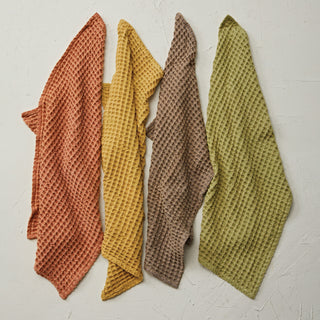 Oversized Stonewashed Cotton Waffle Weave Tea Towel Kitchen Textiles Creative Co-Op