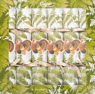 Turkey Among Ferns - Fall Cracker Caspari