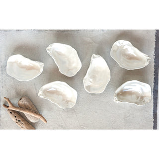 5"L x 3-1/4"W Ceramic Oyster  Creative Co-Op   