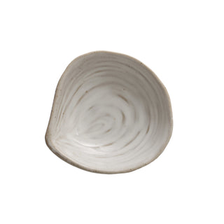 Stoneware Shell Dish (Each One Will Vary) Creative Co-Op