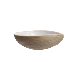 Stoneware Shell Dish (Each One Will Vary) Creative Co-Op